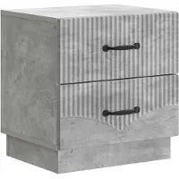 vidaXL Nachtkastje Betongrijs 43 x 34,5 x 44,5 cm Bewerkt hout