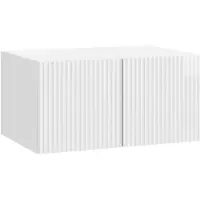 vidaXL Wandmontage TV-kast Hoogglans Wit 59,5 x 41 x 30 cm