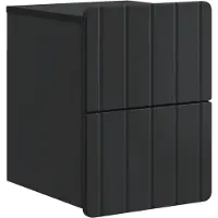vidaXL Muurbevestigde Nachttafel Zwart 33 x 34,5 x 43 cm Bewerkt hout