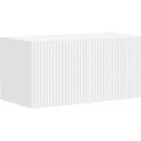 vidaXL - TV - Wandkast - Wandgemonteerd - Wit - 60 - x - 31 - x - 29,5 - cm - Bewerkt - hout