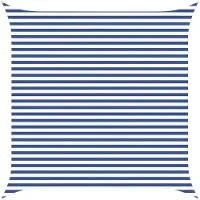 vidaXL Zonneschaduw Blauw en Wit 4 x 4 m 100% Polyester Oxford
