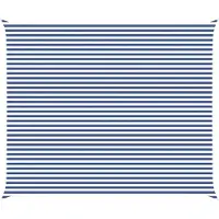 vidaXL Zonneschaduw Blauw en Wit 6 x 5 m 100% Polyester Oxford