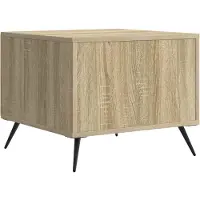 vidaXL Salontafel met lade Sonoma Eiken 49 x 50 x 40 cm Bewerkt hout