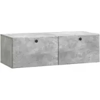 vidaXL Wandmontage TV-kast 98 x 41 x 30 cm Betongrijs Bewerkt hout