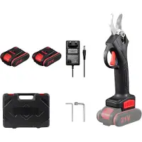 Happiq Draadloze elektrische snoeischaar – Voor tuin en boomverzorging – Borstelloze 30 mm cutter – Zwart, 600 W, inclusief twee batterijen