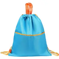 Unyqoos Uniqoos Waterdichte rugzak met trekkoord, gemaakt van hoogwaardig Oxford-materiaal, 40 x 32 cm – opvouwbaar, unisex sport-, reistassen en schooltas met een buitenzak met rits