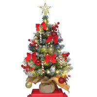 Unyqoos Compacte kunstkerstboom met verlichting en decoraties voor sfeervolle kerst