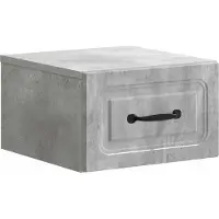 vidaXL Muurbevestigde Nachttafel 2 st Betongrijs 34,5 x 33 x 20 cm