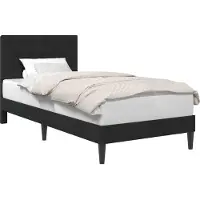 vidaXL Bedframe met hoofdeinde Zwart 80 x 200 cm Fluweel
