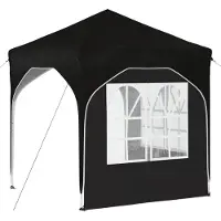 vidaXL Pop-up Feesttent 192 x 192 x 245 cm Zwart