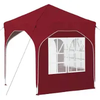 vidaXL Pop-up Feesttent 192 x 192 x 245 cm Bordeauxrood