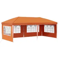 vidaXL Pop-up Feesttent 574 x 289 x 245 cm Oranje