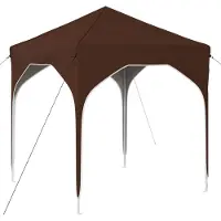 vidaXL Pop-up Feesttent 194 x 194 x 245 cm Bruin