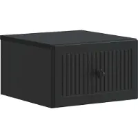 vidaXL Muurbevestigde Nachttafel 2 st Zwart 33 x 34,5 x 20 cm
