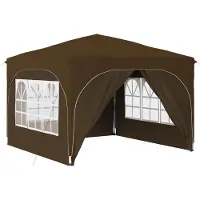 vidaXL Pop-up Feesttent 290 x 290 x 245 cm Taupe