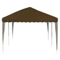 vidaXL Opklapbare feesttent 575 x 290 x 245 cm, taupekleurig