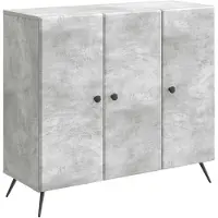 vidaXL - Dressoir - Betongrijs - 89 - x - 34,5 - x - 80 - cm - Bewerkt - hout