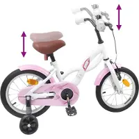 vidaXL Kinderfiets 16 Inch voor 4-6 jaar oud Wit