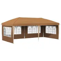 vidaXL Pop-up Feesttent 574 x 289 x 245 cm Beige