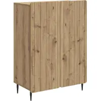 vidaXL Dressoir Artisanaal eiken 66 x 34,5 x 92 cm Bewerkt hout