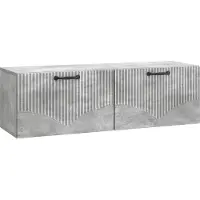 vidaXL Wandmontage TV-kast Betongrijs 98 x 31 x 30 cm Bewerkt hout