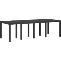 vidaXL Tuin Eettafel Set 11 st Antracietkleurig PP