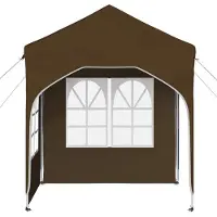 vidaXL Opklapbare partytent, 192 x 192 x 245 cm, taupekleurig