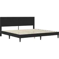 vidaXL Bedframe met hoofdeinde Zwart 180 x 200 cm Fluweel