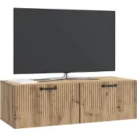 vidaXL Wandmontage TV-kast 98 x 41 x 30 cm Artisanaal eiken