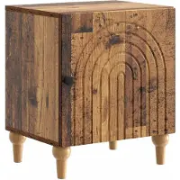 vidaXL Nachtkastje Oud hout 43 x 34,5 x 50 cm Bewerkt hout