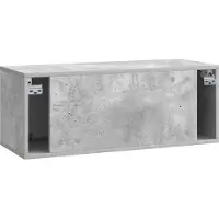 vidaXL Wandmontage TV-kast Betongrijs 78,5 x 31 x 30 cm Bewerkt hout