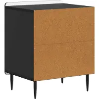 vidaXL Nachtkastje 2 st Zwart 43 x 34,5 x 52 cm Bewerkt hout
