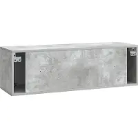 vidaXL Wandmontage TV-kast Betongrijs 98 x 31 x 30 cm Bewerkt hout