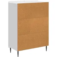 vidaXL Dressoir Hoogglans Wit 66 x 34,5 x 92 cm Bewerkt hout