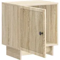 vidaXL Nachtkastje Sonoma Eiken 43 x 34,5 x 50 cm Bewerkt hout