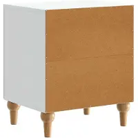 vidaXL Nachtkastje 2 st Wit 43 x 34,5 x 50 cm Bewerkt hout