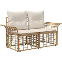 vidaXL Buiten loveseat 2 st 2-Aantal zitplaatsen