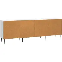 vidaXL TV Kast Wit 150 x 31 x 50 cm Bewerkt hout