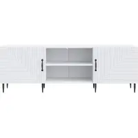 vidaXL TV Kast 150 x 31 x 50 cm Wit Bewerkt hout