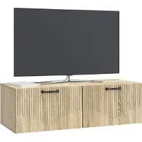 vidaXL Wandmontage TV-kast Sonoma Eiken 98 x 41 x 30 cm Bewerkt hout