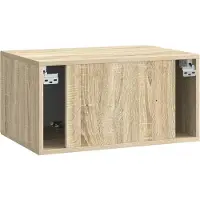 vidaXL Wandmontage TV-kast Sonoma Eiken 59,5 x 41 x 30 cm Bewerkt hout
