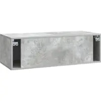vidaXL Wandmontage TV-kast Betongrijs 98 x 41 x 30 cm Bewerkt hout