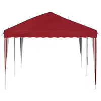 vidaXL Pop-up Feesttent 575 x 290 x 245 cm Bordeauxrood