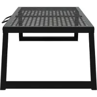 vidaXL Vouwbare Camping Grill 58 x 31 x 2 cm Legeringsstaal Zwart