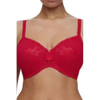 Chantelle Co Bra Underw. Very Covering Poppy Red Size: D85 | Torsolets, Brassieres & Corsets Outlet | Dames | Rood