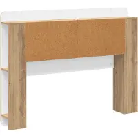 vidaXL Hoofdeinde Kast Artisanaal eiken 100 cm Geconstrueerd hout