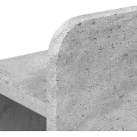 vidaXL Hoofdeinde Kast met opslag Betongrijs Geconstrueerd hout