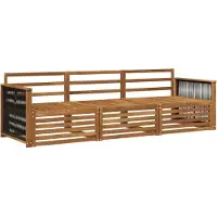 vidaXL Buiten bank set 3 st Naturel Massief Acacia Hout