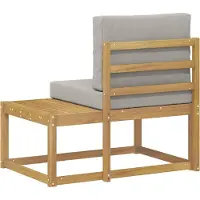 vidaXL Buiten eindsofa Wit 91 x 63 x 73 cm Massief Acacia Hout