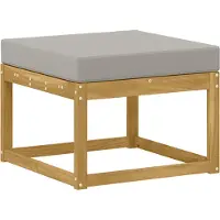 vidaXL Outdoor Hocker Massief Acacia Hout Wit